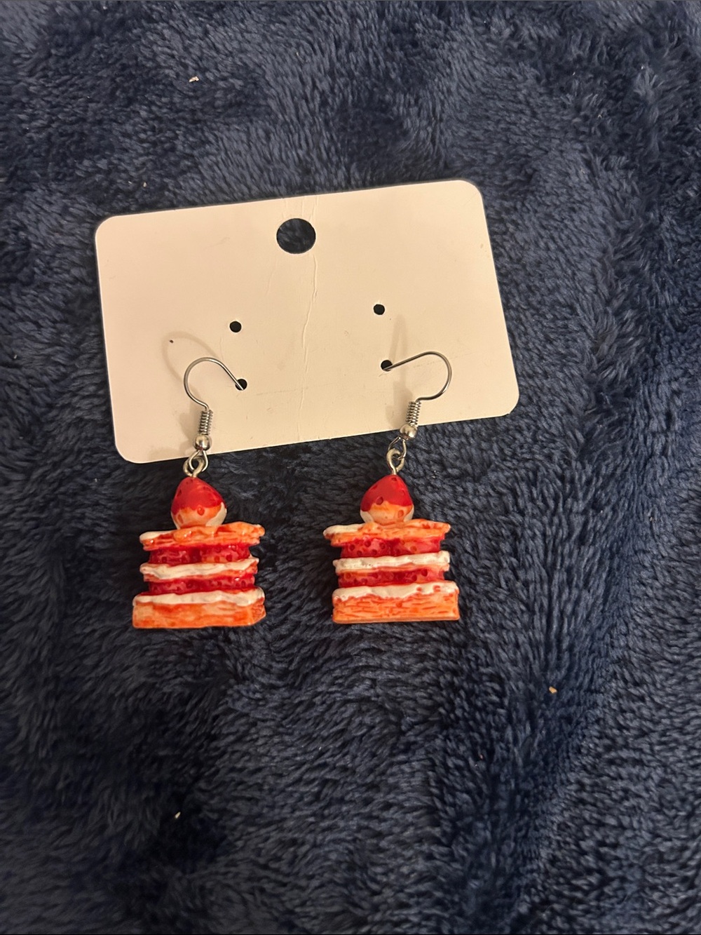 Red Layered Cake Dangle Earrings - Women Jewelry